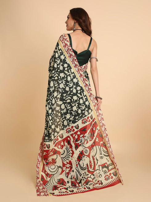 Vasthrlay Lightweight Breathable Traditional Printed Saree