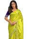 Vasthrlay Sequins Embroidery Peach Saree
