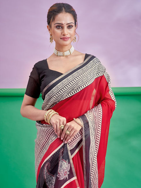 Vasthrlay Abstract Printed Unstitched Hs Ethnic Wear