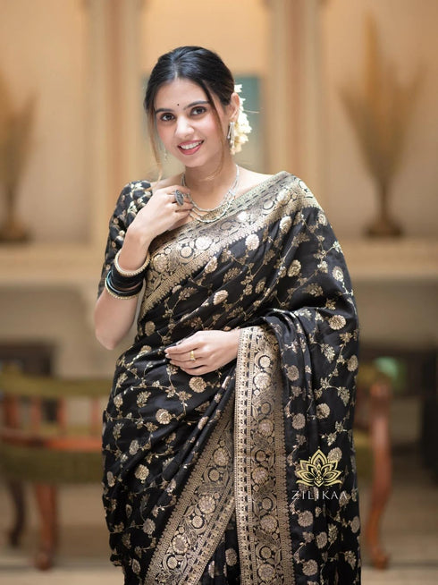 Vasthrlay Banarasi Traditional Unstitched Saree