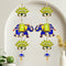Divyakosh Entry Door Decoration Hanging | Green Lotus with Elephant Door Toran