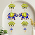 Divyakosh Entry Door Decoration Hanging | Green Lotus with Elephant Door Toran