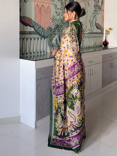 Vasthrlay Cotton Printed Unstitched Ethnic Wear