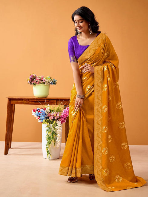 Vasthrlay Bandhani Printed Rama Saree