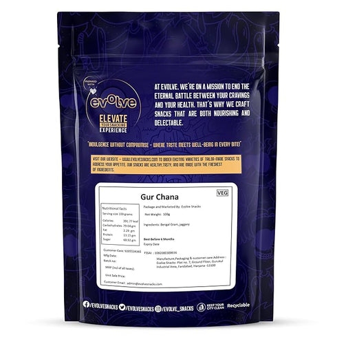 Evolve Gur Chana High Protein Healthy Snack