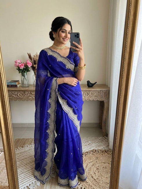 Vasthrlay Embroidery Saree