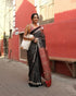 Vasthrlay Ajrakh Saree Crepe
