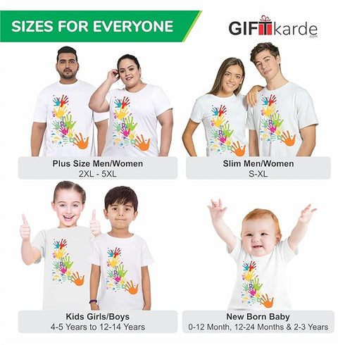 Vasthrlay-Holi T-Shirt Colorful Hands Design