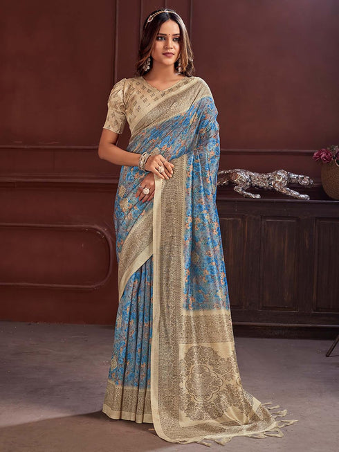 Vasthrlay Printed Unstitched Hs Ethnic Wear
