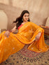 Vasthrlay Georgette Bandhani Embroidered Unstitched Ethnic Wear