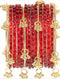 JPS Viral Kashmiri Ghungroo Gold-Plated Glass Bangles Set
