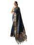 Vasthrlay Kanjivaram Banarasi Jacquard Unstitched Saree