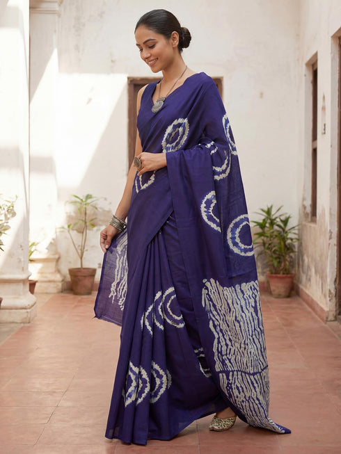 Vasthrlay Bhagalpuri Tieanddye Unstitched Ai Ethnic Wear