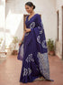 Vasthrlay Bhagalpuri Tieanddye Unstitched Ai Ethnic Wear