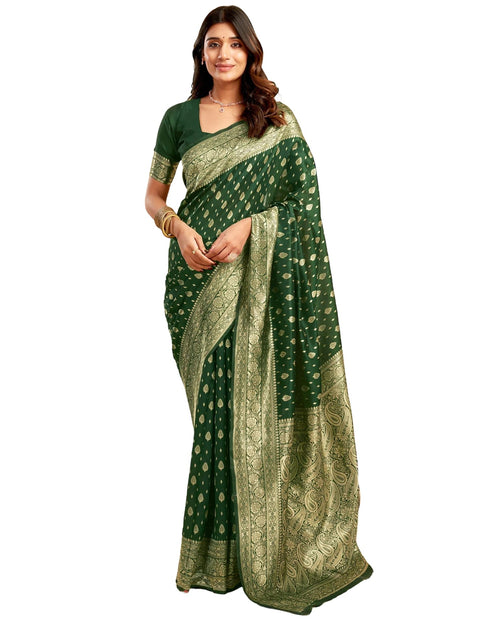 Vasthrlay Banarasi Unstitched Saree