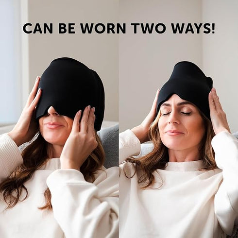 UPINS Migraine Relief Cap Hot And Cold Therapy Headache Cap for Migraine Sinus And Tension Relief