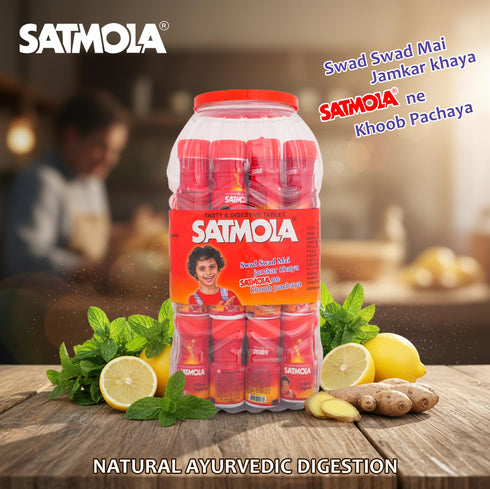Satmola Digestive Regular Bottle Jar (Pack of 40) Tablets Candy