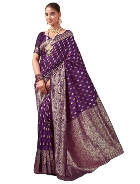 Vasthrlay Banarasi Traditional Unstitched Saree