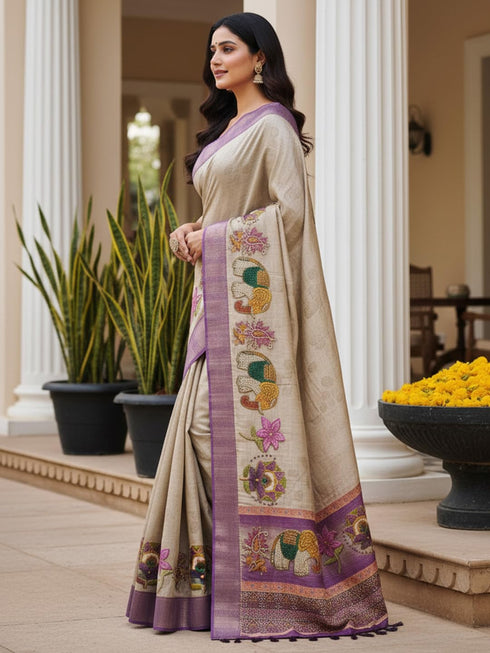 Vasthrlay Cotton Printed Unstitched Ethnic Wear