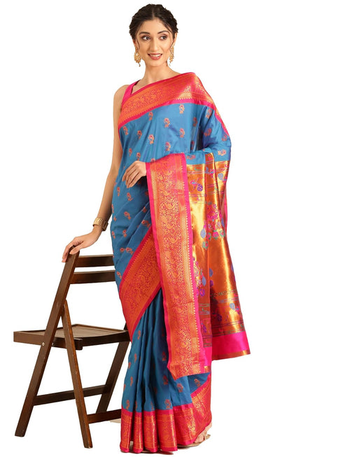Vasthrlay Pheshwai Purple Saree