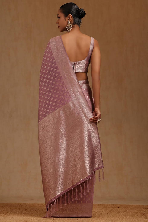 Vasthrlay Beige Tussar Floral
