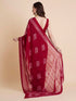 Vasthrlay Shimmer Georgette Printed Rani Saree