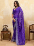 Vasthrlay Chiffon Striped Unstitched Sum Ethnic Wear