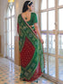 Vasthrlay Georgette Bandhani Orange Saree