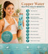Copper Water Bottle Arctic Blue 1000 ml