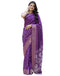 Vasthrlay Womens Striped Unstitched Dusty Pink Saree