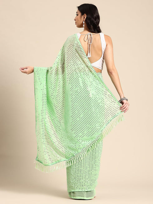 Vasthrlay Georgette Sequence Unstitched