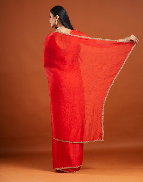 Vasthrlay Border Unstitched Saree