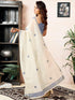 Vasthrlay Georgette Embroidery Black Saree