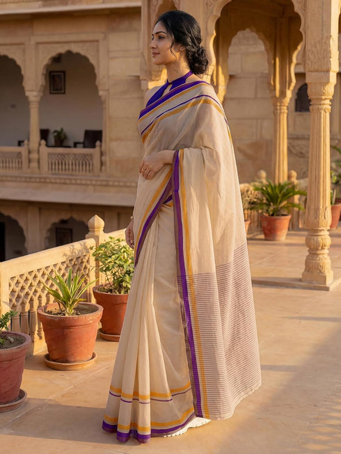 Vasthrlay Printed Lemon Yellow1 Yellow Saree