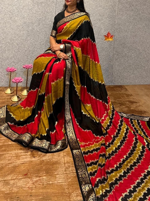 Vasthrlay Printed Mustard Traditional