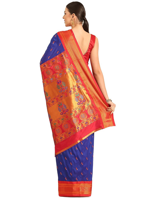 Vasthrlay Paithani Purple Saree