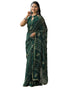 Vasthrlay Georgette Bandhani Unstitched Maroon Saree