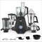 Preethi Zodiac Mixer Grinder, 5 Jars: Food Processor + 3 SS Jars + Juicer, Black