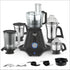 Preethi Zodiac Mixer Grinder, 5 Jars: Food Processor + 3 SS Jars + Juicer, Black