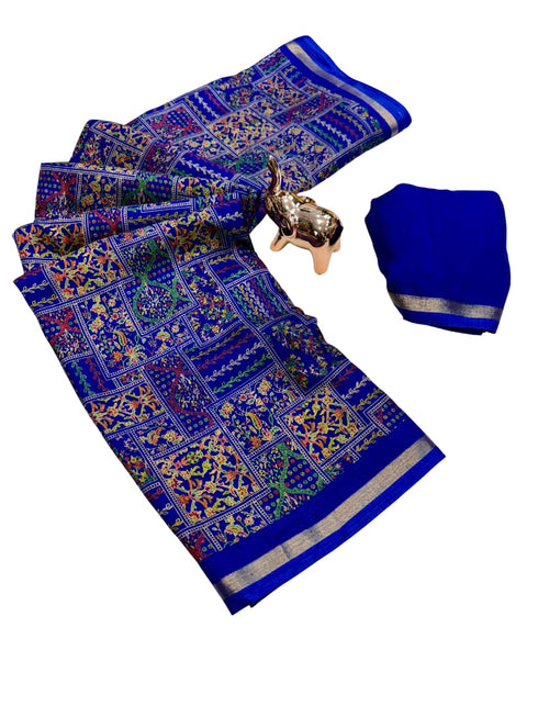 Vasthrlay Kalamkari Darkblue