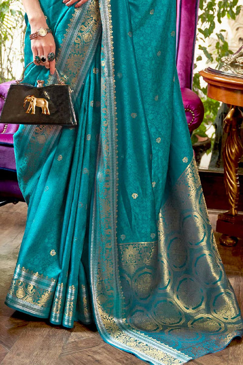 Vasthrlay Kanjivaram Unstitched Occasions Luxurious Saree