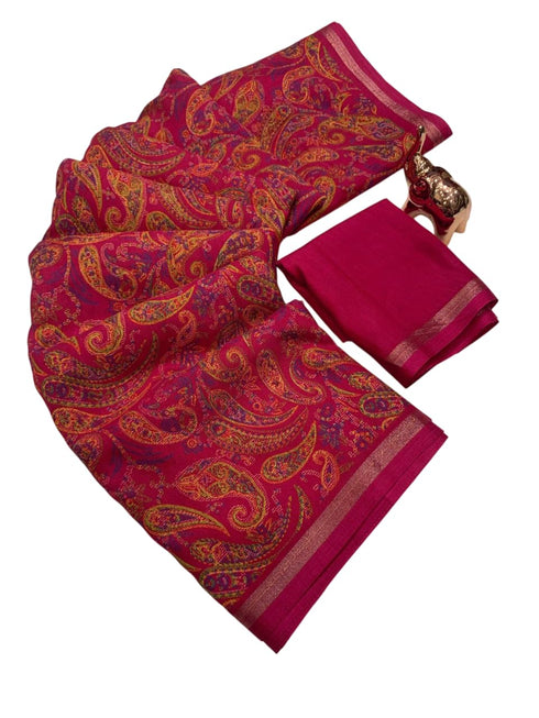 Vasthrlay Soft Saree Floral Digital Extraodinary