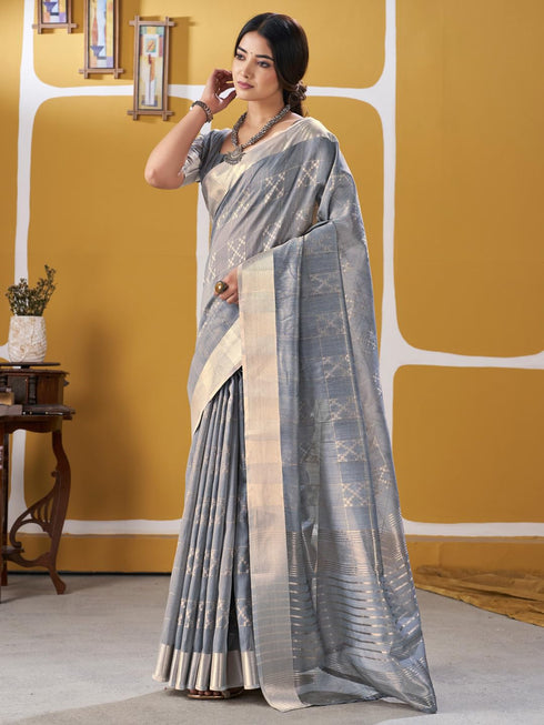 Vasthrlay Geometric Unstitched Designer Sf Ethnic Wear
