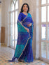 Vasthrlay Georgette Bandhani Green Saree