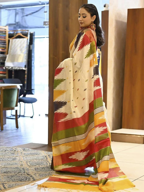 Vasthrlay Printed Unstitched Blue Smc Ethnic Wear