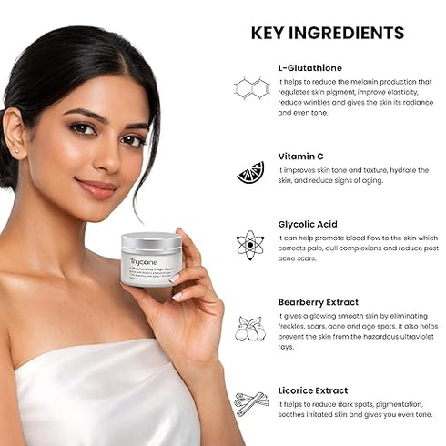 Trycone Day & Night Moisturizer with L-Glutathione & Vitamin c