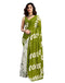 Vasthrlay Womens Printed Unstitched Green Saree