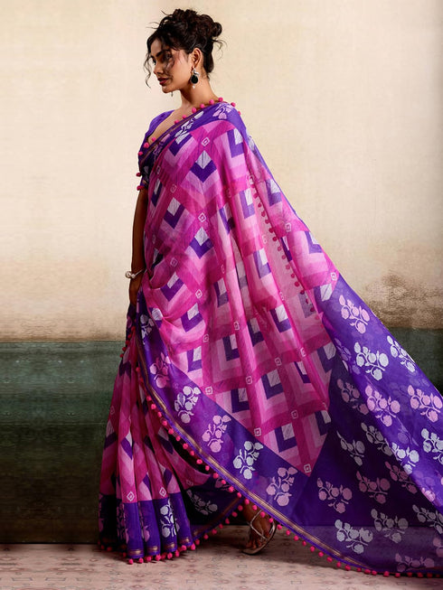 Vasthrlay Printed Unstitched Sr Ethnic Wear