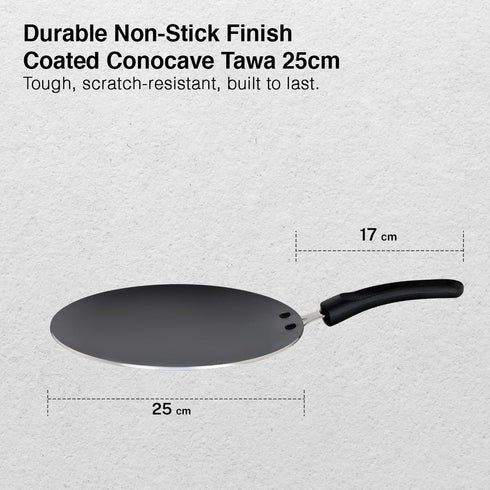 Prestige Aluminium Omega Select Plus Non-Stick Concave Tawa