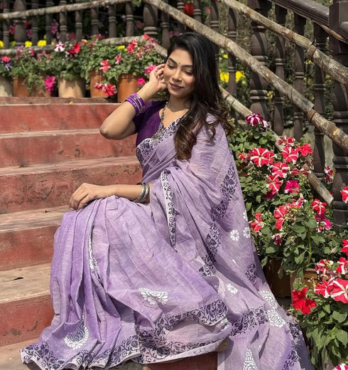 Vasthrlay Lavender Lightweight Unstitched Festival